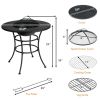 4 in 1 Fire Pit, Grill Cooking BBQ Grate, Ice Bucket, Dining Table