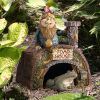 GARDEN GNOMES TOAD HOUSE