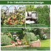 Set of 2 - 6-Ft Heavy Duty Outdoor Galvanized Metal Garden Trellis