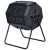 Outdoor 43-Gallon Compost Bin Tumbler Home Garden Composter