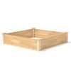 4ft x 4ft Outdoor Cedar Wood Raised Garden Bed Planter Box - Made in USA