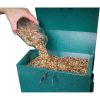 Rugged Green Metal Squirrel-Proof Bird Feeder with Easy-Refill Top