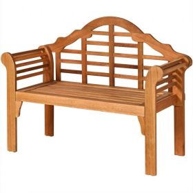 Folding 2-Seater Eucalyptus Garden Bench