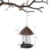 Outdoor Metal Mesh Tube Squirrel-Resistant Bird Feeder