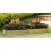 Cedar Wood 2-Ft x 8-Ft Outdoor Raised Garden Bed Planter Frame - Made in USA