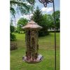 Large Copper Bird Feeder with 3 Tubes and 9 Feeding Ports