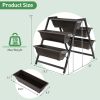 3 Tier Patio Raised Garden Bed Planter Boxes Herbs Flowers Vegetables