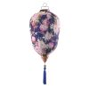 Traditional Chinese Cloth Lantern Painted Home Garden Hanging Decorative Lampshade 14" , Dark blue peony