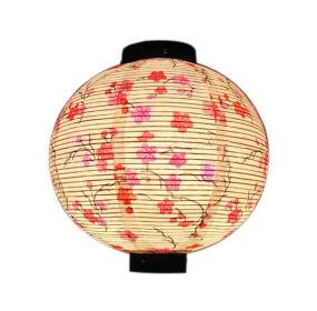 Japanese-style Paper Lantern Handmade White Florals Hanging Lampshade Decorative Home Restaurant