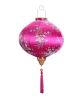 Creative Painted Home Decor Hanging Lantern 14" Decorative Cloth Lantern Lampshade, Rose red