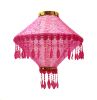 Classic Hot Pink Tassels Hanging Lantern 14" for Festival Home Garden Shop Decor Lampshade