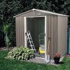 6ft x 5ft Outdoor Metal Storage Shed gray