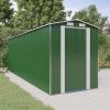 Garden Shed Green 75.6"x238.6"x87.8" Galvanized Steel