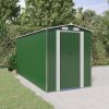 Green Galvanized Steel Outdoor Garden Shed