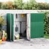 Garden Tool Shed Green 88.6"x35"x63.4" Galvanized Steel