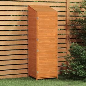 Garden Shed Brown 21.7"x20.5"x68.7" Solid Wood Fir