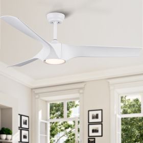 56 In.Intergrated LED Ceiling Fan with White ABS Blade