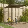 Bicycle Shed 74.8"x74.8"x87.4" Steel Black