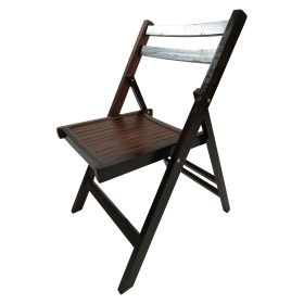 Furniture Slatted Wood Folding Special Event Chair - Cherry; Set of 4; FOLDING CHAIR; FOLDABLE STYLE