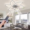 30.7In Ceiling Fan with Lights, Remote Control 3 Color Temperatures,6 Gear wind Speed Fan Light