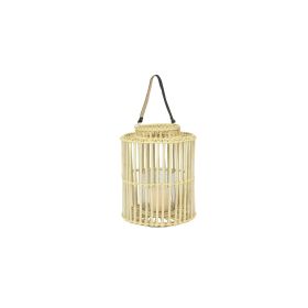 DecMode 14"W, 18"H Coastal Lantern, Light Brown, 1 - Piece