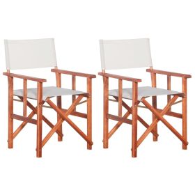 Director's Chairs 2 pcs Solid Acacia Wood