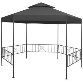 Garden Gazebo 127.2"x108.3"x104.3" Anthracite