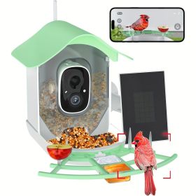 Smart Bird Feeder With Camera, AI Identify Bird Species & Solar Panel, Bird Watching Camera, Auto Capture Bird Video, Instant Bird Arrival Alert