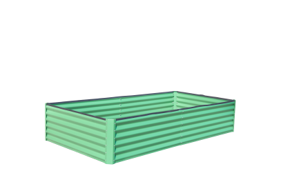 6x3x1ft Galvanized Raised Garden Bed, Outdoor Planter Garden Boxes Large Metal Planter Box for Gardening Vegetables Fruits Flowers, Green