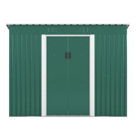 4.2'x9.1'ft Outdoor Storage Shed - Green