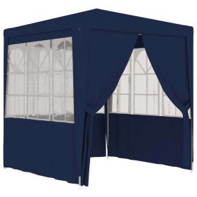 Professional Party Tent with Side Walls 6.6'x6.6' Blue 0.3 oz/ftÂ²