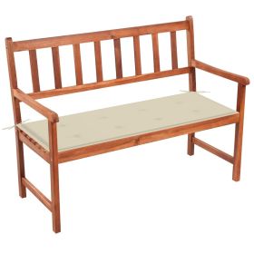 Patio Bench with Cushion 47.2" Solid Acacia Wood