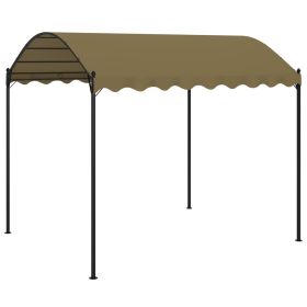 Gazebo 13.1'x9.8'x8.5' Taupe 0.6 oz/ftÂ²