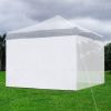 10x10ft EZ Canopy Gazebo Full Size Side Wall/White