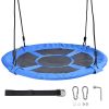 700LBS Weight Capacity 40" Flying Saucer Swing for Kids Outdoor, Large Round Tire Swings for Trees and Swingset, Strong Heavy Duty for Outside Playgro