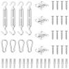 12 Piece Sunshade Sail Accessory Set Stainless Steel