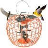 Squirrel-Proof Bird Feeder with Cage and 4 Metal Ports