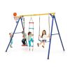 4-in-1 660 lbs Heavy Duty Swing Set for Kids Aged 3-9 Years Old