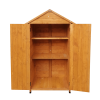 XWT010 WOODEN SHED Natural for backyard garden big spire Tool storage 68.50"X 22.83"X 40.35"