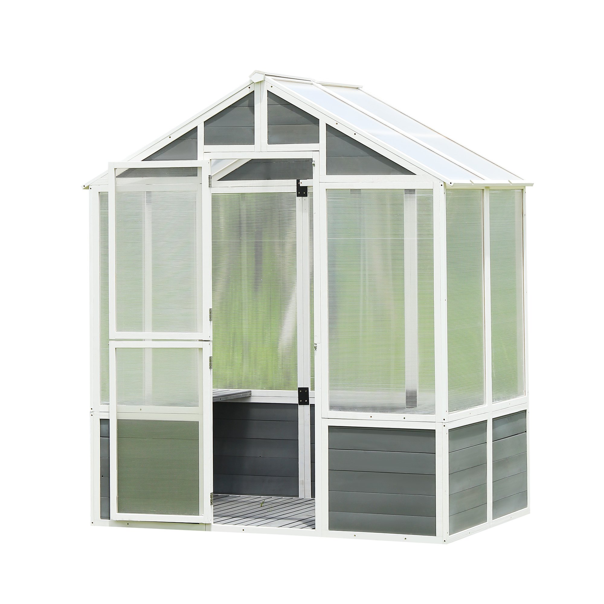 76''x48''x86'' Walk-In Outdoor Greenhouse For Patio Backyard Lawn 76''x48''x86'' Walk-In Outdoor Greenhouse For Patio Backyard Lawn