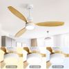 52 Inch Ceiling Fan Light With 6 Speed Remote Reversible Energy-saving DC Motor Remote Control for Bedroom