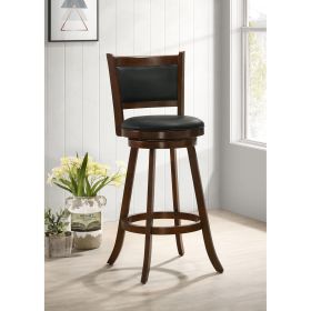 Chestnut and Black Swivel Stool (Set of 2)