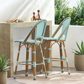 Wicker OUTDOOR 29.25'' BAR STOOL