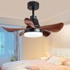 28 lnch Ceiling Fan with Lights Remote Control, Small Ceiling Fan Flush Mount, 5 Reversible Blades