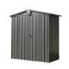 Outdoor Storage Shed 5.7x3 FT,Metal Outside Sheds&Outdoor Storage Galvanized Steel,Tool Shed with Lockable Double Door for Patio,Backyard,Garden