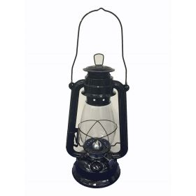 Black Hurricane Kerosene Lantern Wedding Hanging Light Camping Lamp - 12 Inches