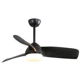 42 Inch Indoor ABS Ceiling Fan With 6 Speed Remote Control Dimmable Reversible DC Motor With Light