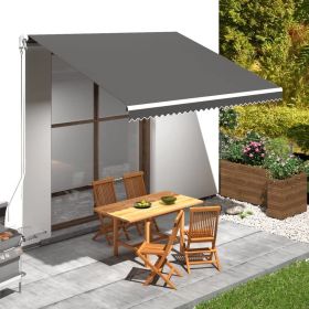 Awning Top Sunshade Canvas Anthracite 157.5"x118.1"