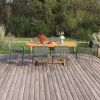 7 Piece Patio Dining Set Poly Rattan Anthracite