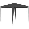 Professional Party Tent 8.2'x8.2' Anthracite 0.3 oz/ftÂ²